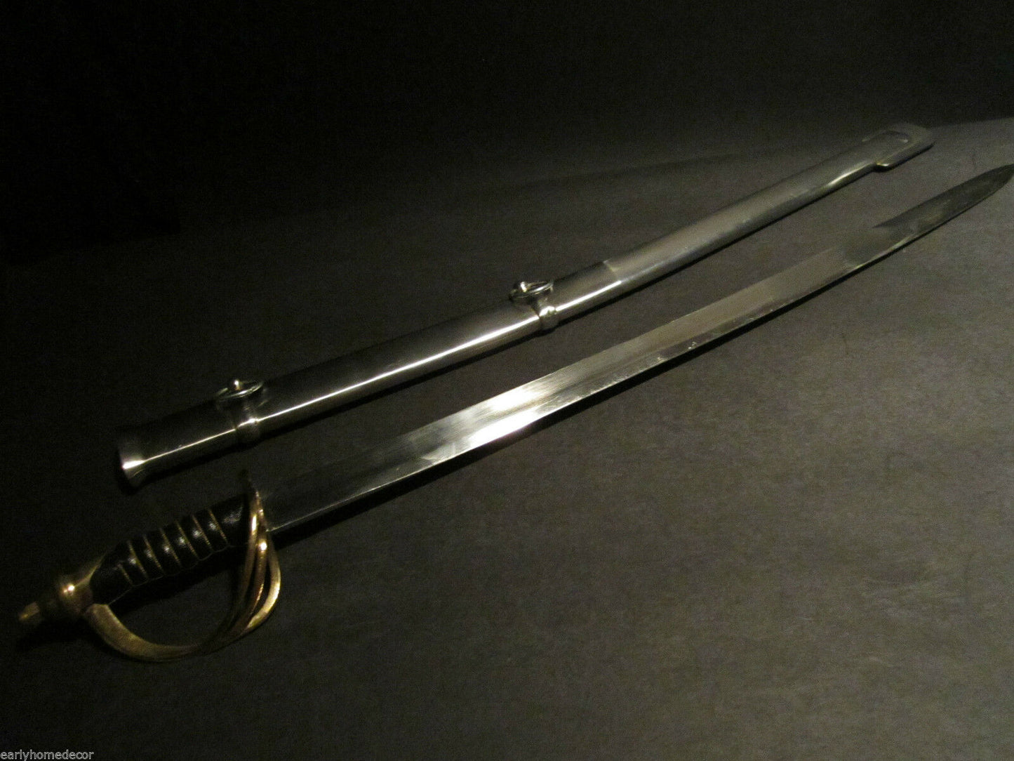 26" Antique Style Small 1860 Light Cavalry Saber Carbon Steel Sword - Early Home Decor
