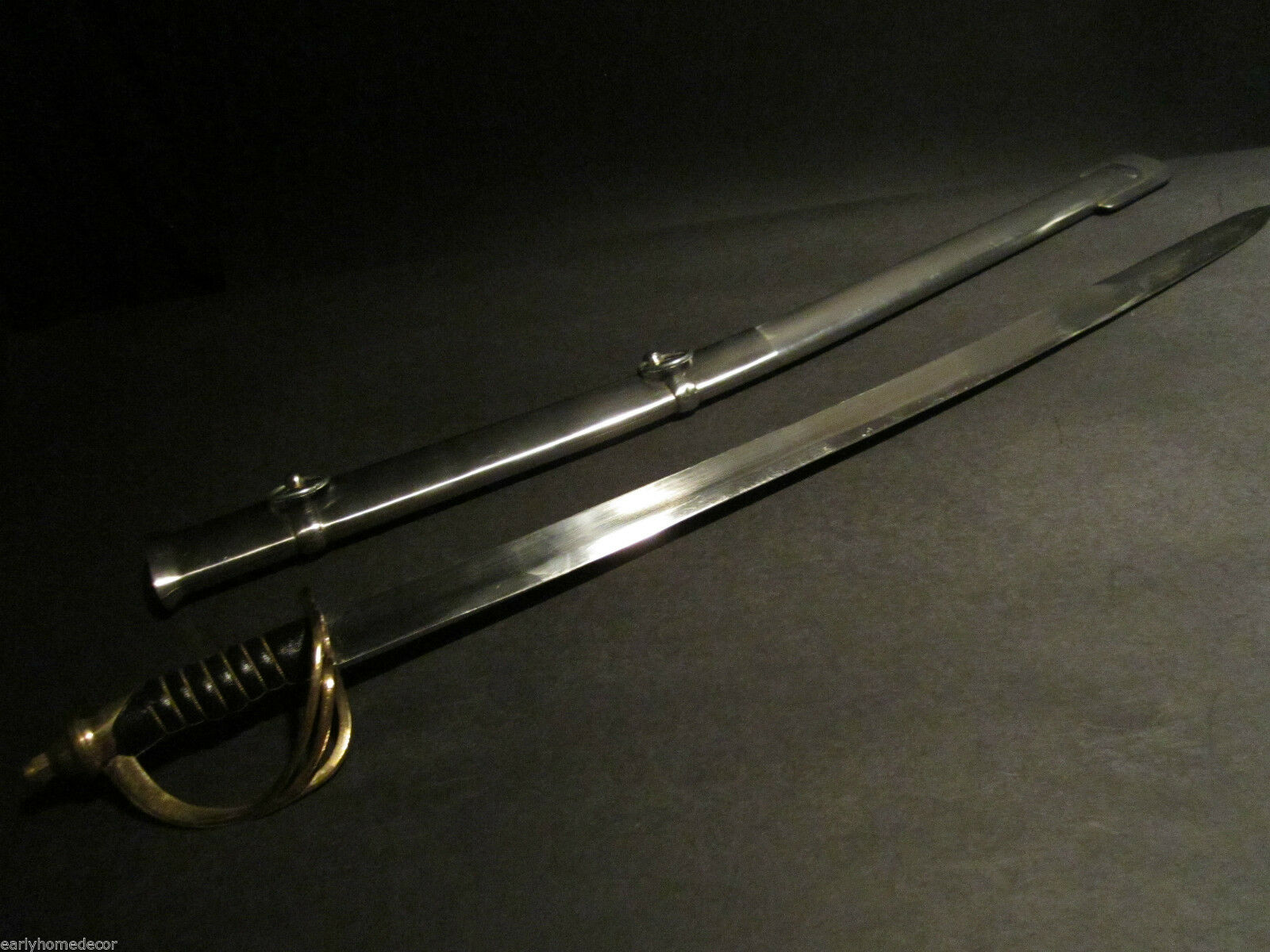 26" Antique Style Small 1860 Light Cavalry Saber Carbon Steel Sword - Early Home Decor