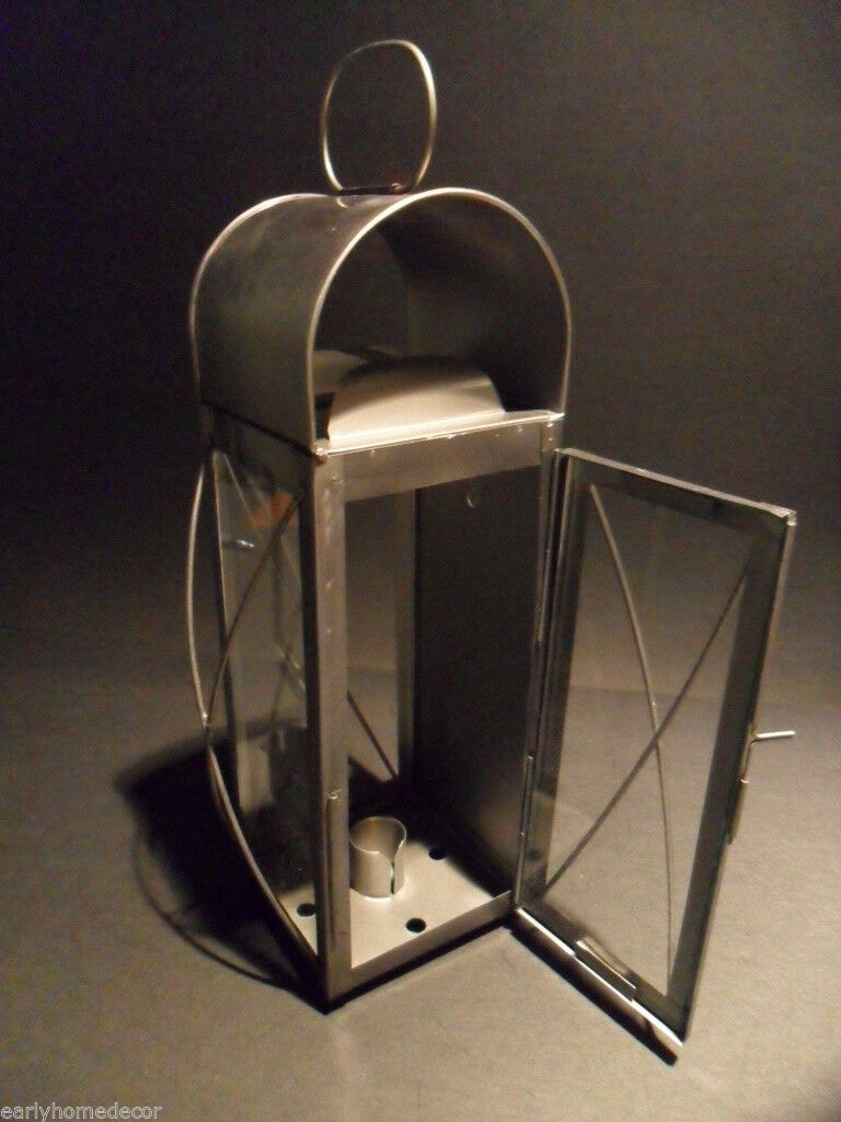 Antique Style Colonial Tin Outdoor Wall Lantern Lamp Candle Holder Sconce - Early Home Decor